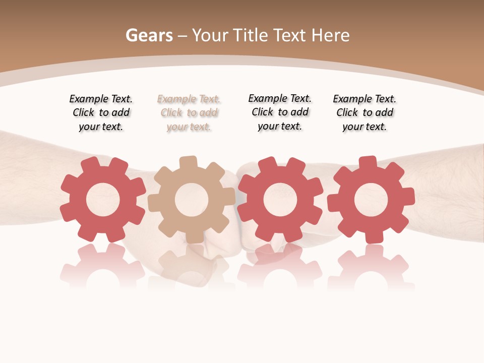 Male Arm Conflict PowerPoint Template