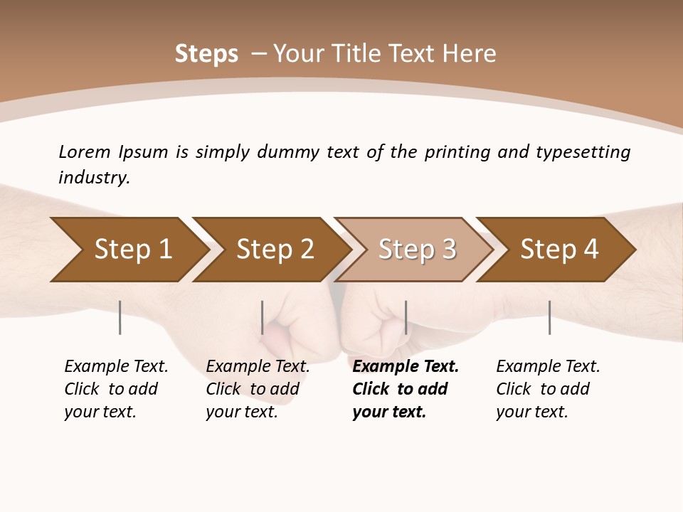 Male Arm Conflict PowerPoint Template