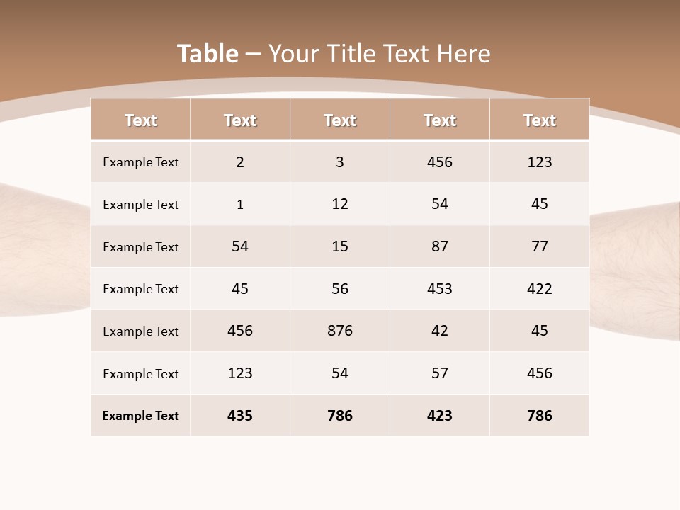 Male Arm Conflict PowerPoint Template