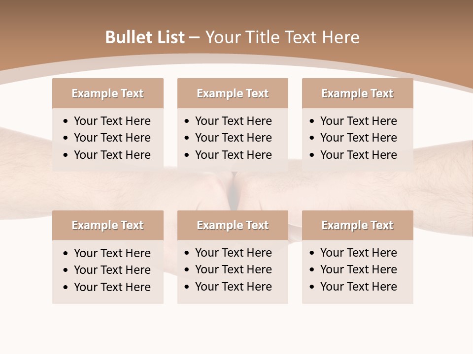 Male Arm Conflict PowerPoint Template