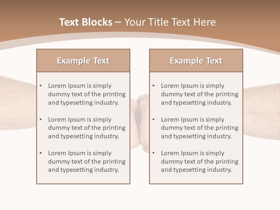 Male Arm Conflict PowerPoint Template