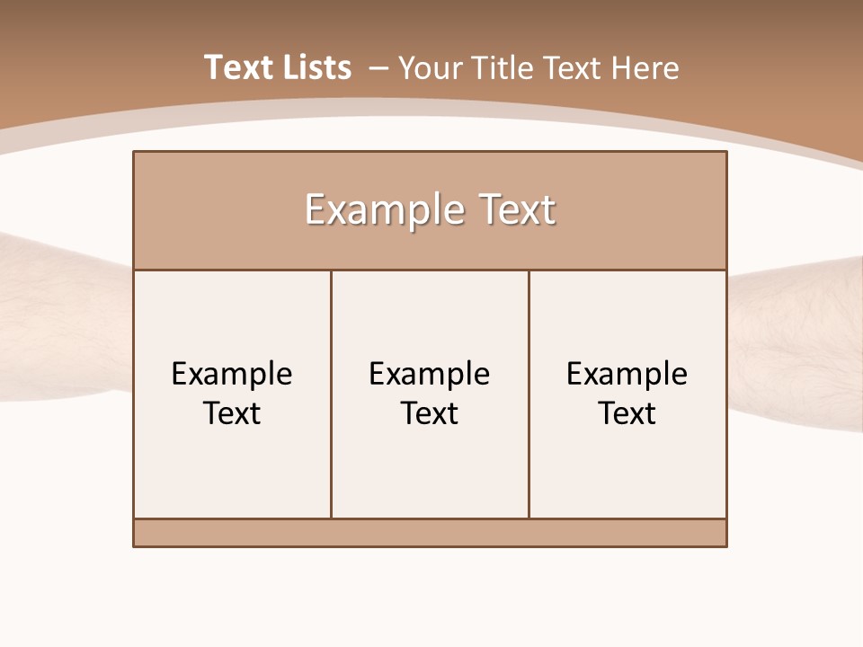 Male Arm Conflict PowerPoint Template