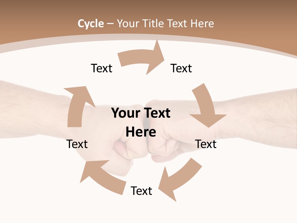 Male Arm Conflict PowerPoint Template