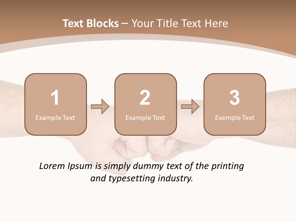 Male Arm Conflict PowerPoint Template