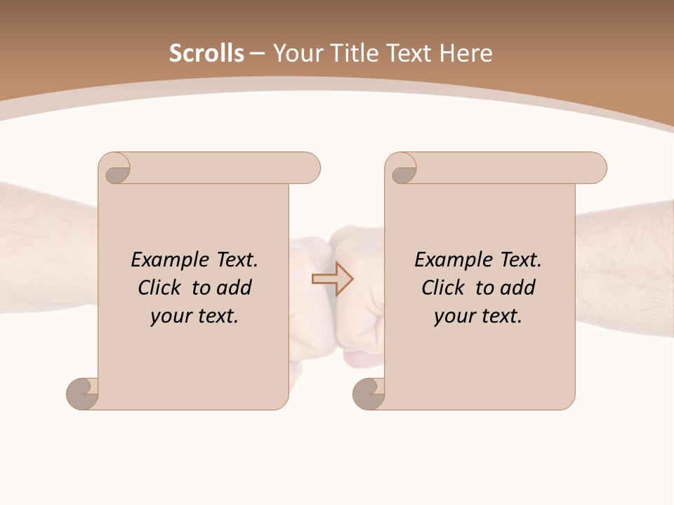 Male Arm Conflict PowerPoint Template