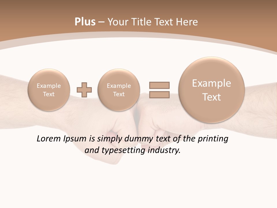 Male Arm Conflict PowerPoint Template