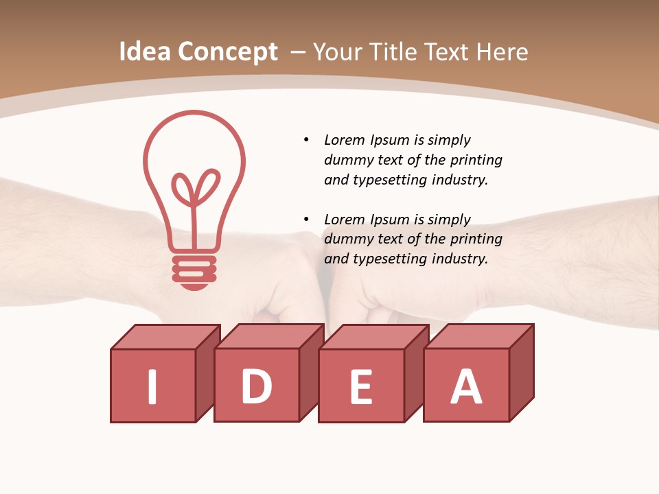 Male Arm Conflict PowerPoint Template
