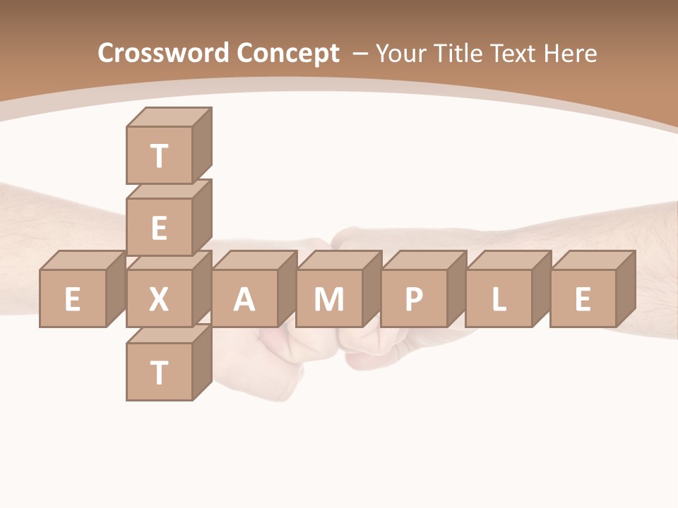 Male Arm Conflict PowerPoint Template