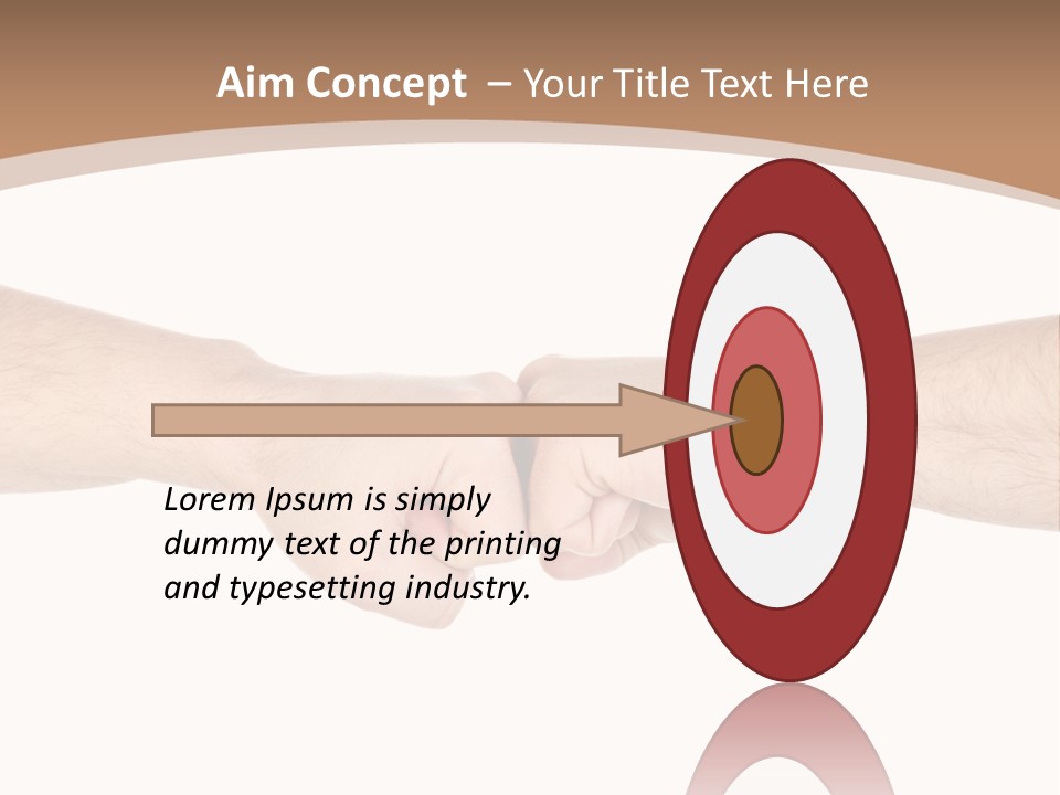 Male Arm Conflict PowerPoint Template