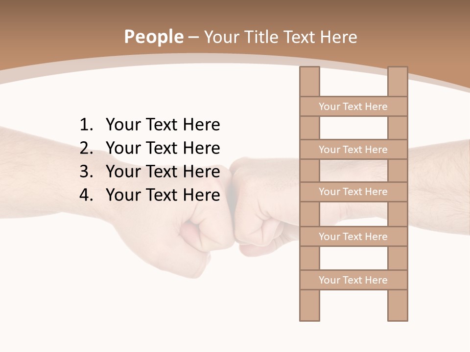 Male Arm Conflict PowerPoint Template