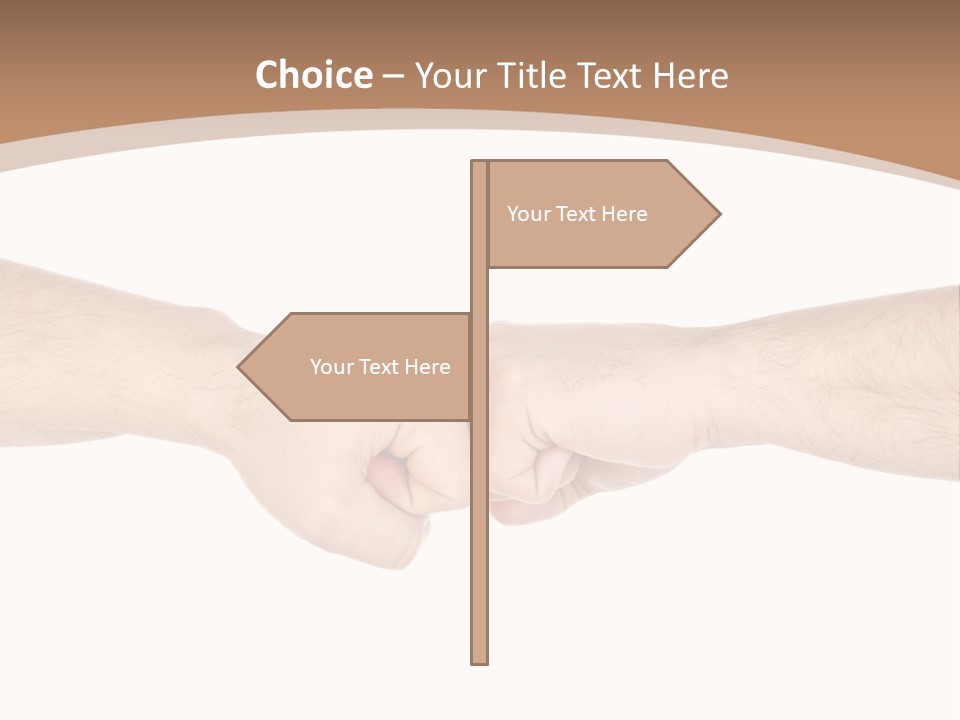Male Arm Conflict PowerPoint Template