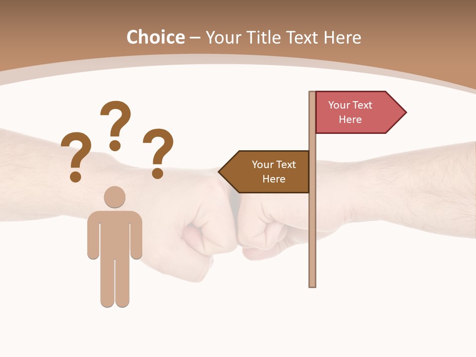 Male Arm Conflict PowerPoint Template