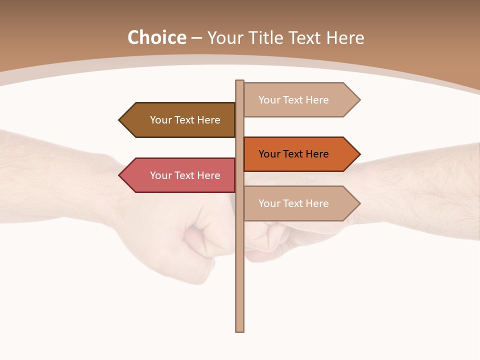 Male Arm Conflict PowerPoint Template