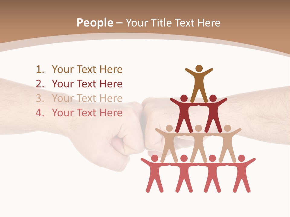 Male Arm Conflict PowerPoint Template