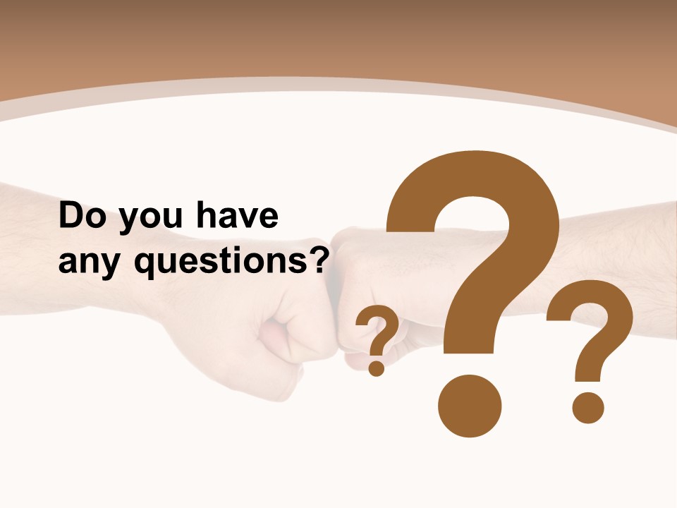 Male Arm Conflict PowerPoint Template