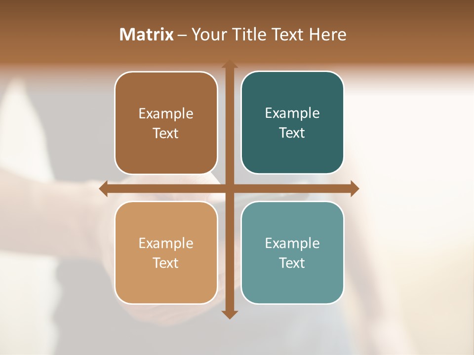 Smartphone Hand Looking PowerPoint Template