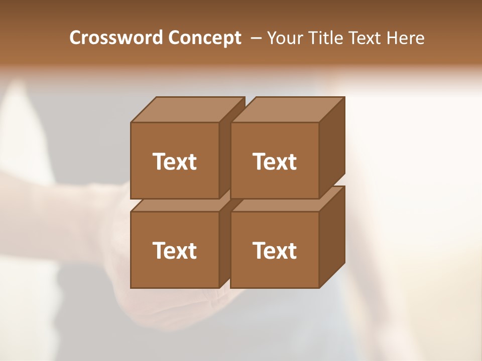 Smartphone Hand Looking PowerPoint Template