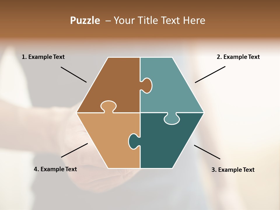 Smartphone Hand Looking PowerPoint Template