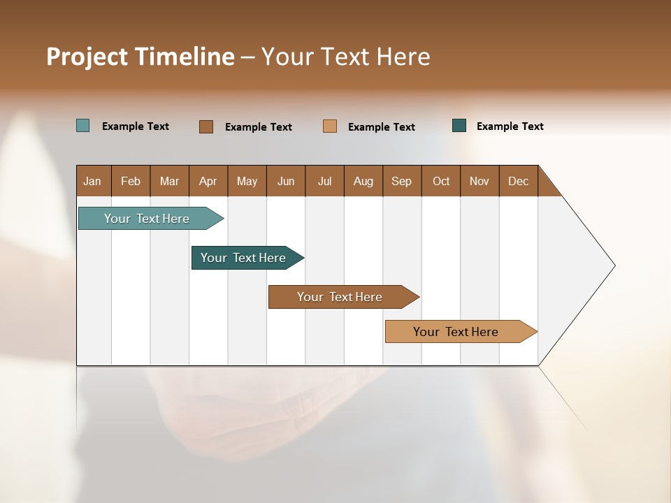 Smartphone Hand Looking PowerPoint Template