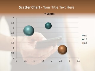 Smartphone Hand Looking PowerPoint Template