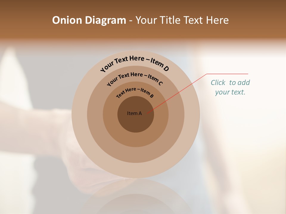 Smartphone Hand Looking PowerPoint Template