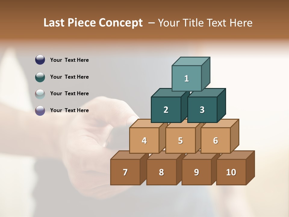 Smartphone Hand Looking PowerPoint Template