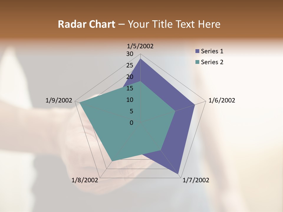 Smartphone Hand Looking PowerPoint Template