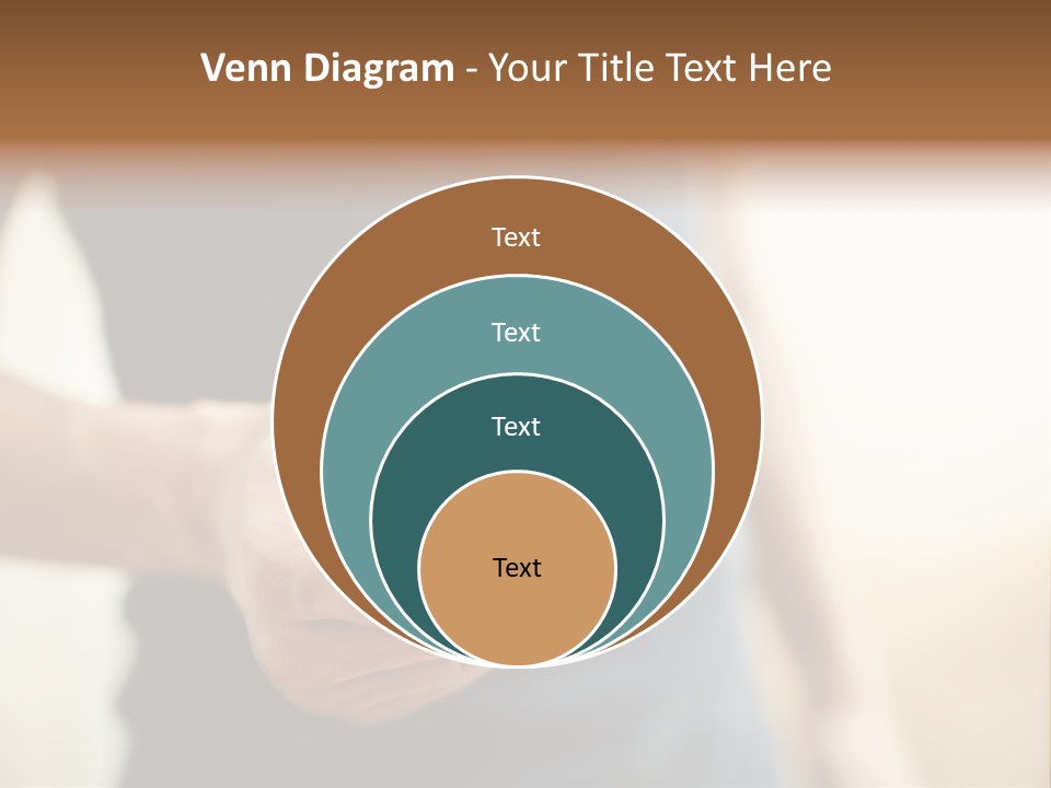 Smartphone Hand Looking PowerPoint Template
