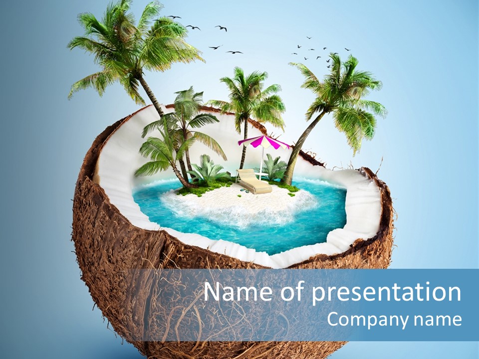 Blue Tourist Journey PowerPoint Template