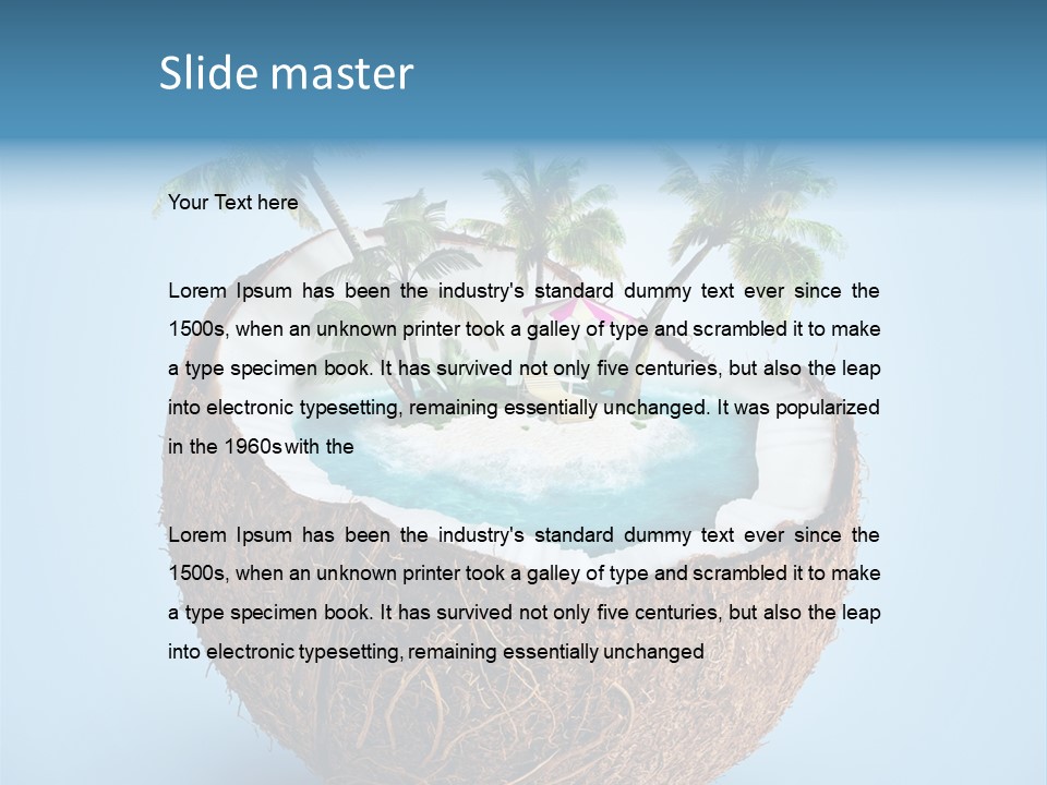 Blue Tourist Journey PowerPoint Template