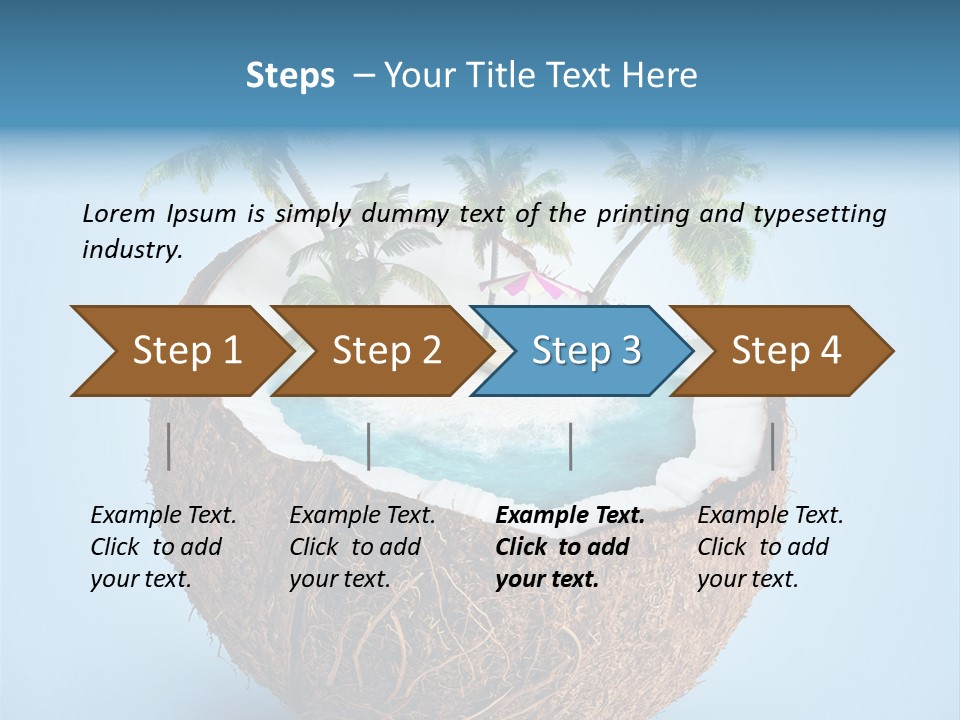 Blue Tourist Journey PowerPoint Template
