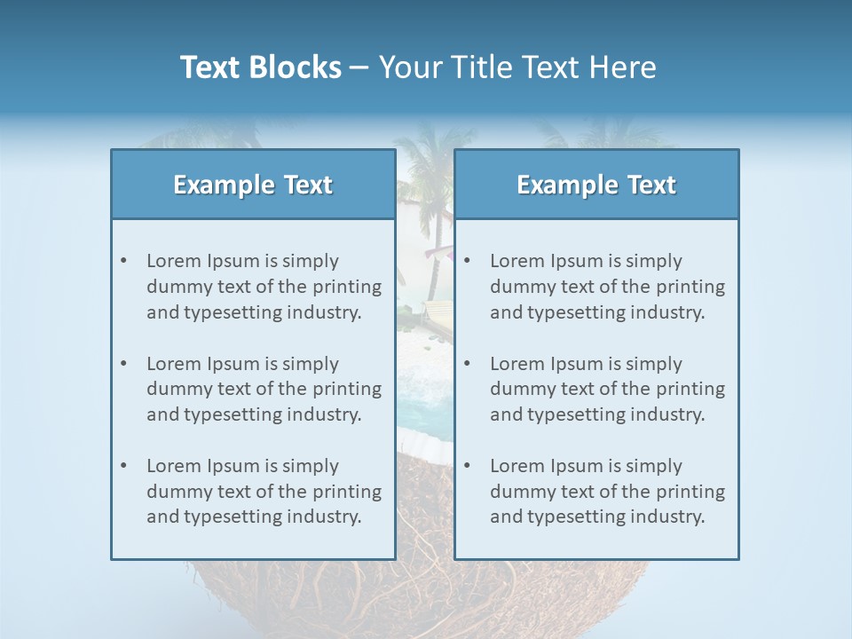 Blue Tourist Journey PowerPoint Template