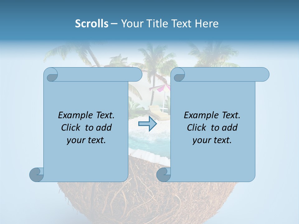 Blue Tourist Journey PowerPoint Template
