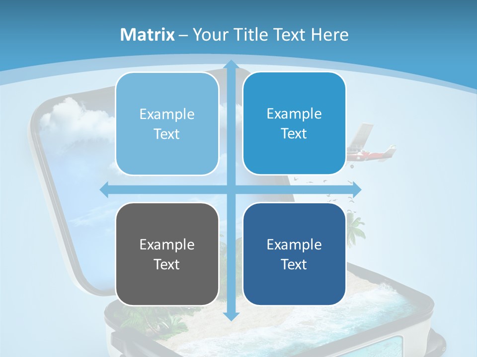 Tropical Heat Bag PowerPoint Template