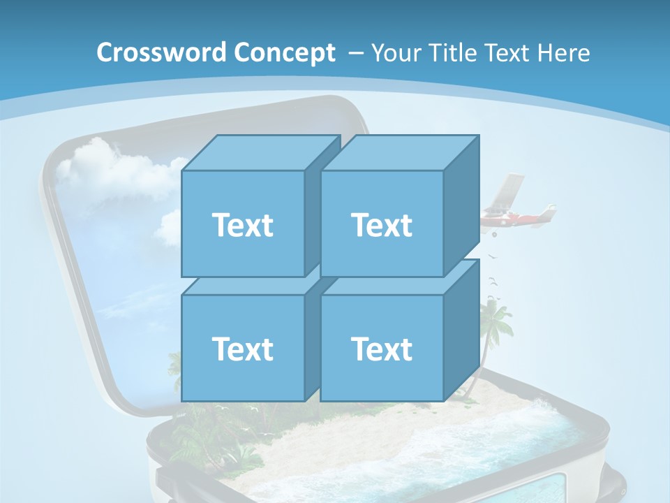 Tropical Heat Bag PowerPoint Template