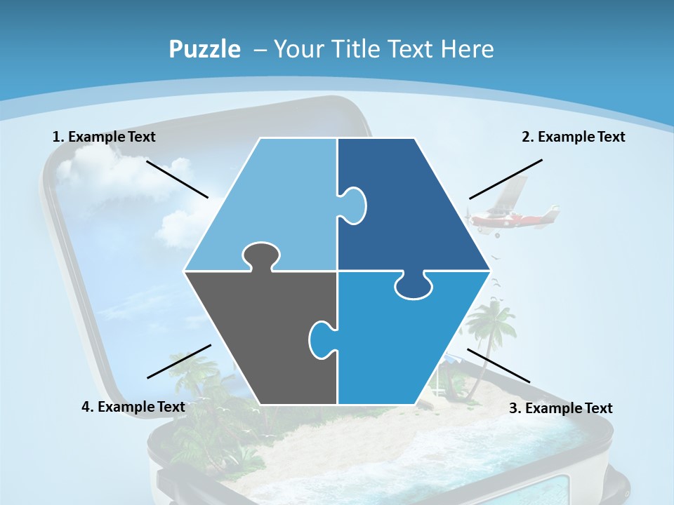 Tropical Heat Bag PowerPoint Template