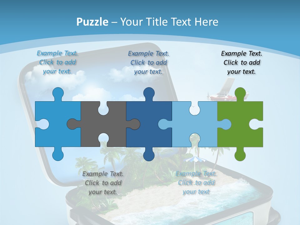 Tropical Heat Bag PowerPoint Template