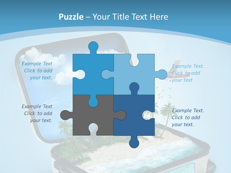 Tropical Heat Bag PowerPoint Template