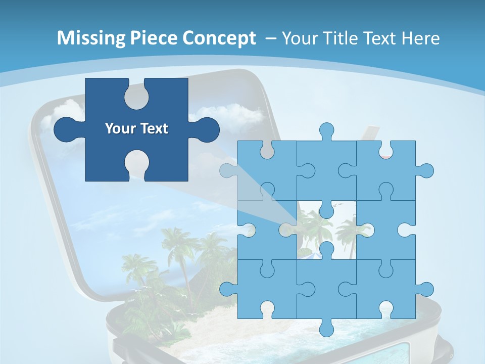 Tropical Heat Bag PowerPoint Template