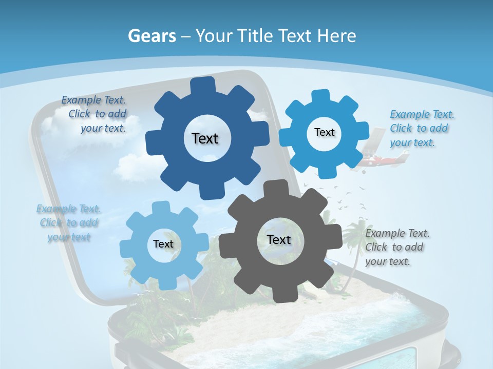 Tropical Heat Bag PowerPoint Template