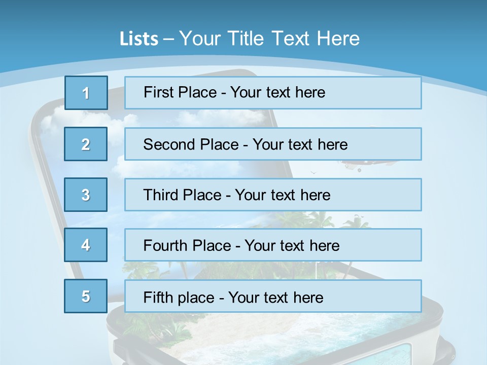 Tropical Heat Bag PowerPoint Template