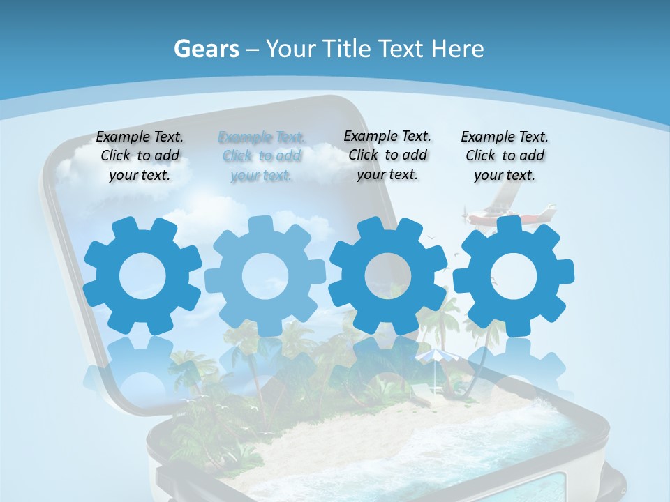 Tropical Heat Bag PowerPoint Template