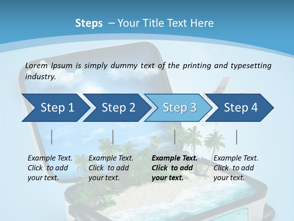 Tropical Heat Bag PowerPoint Template