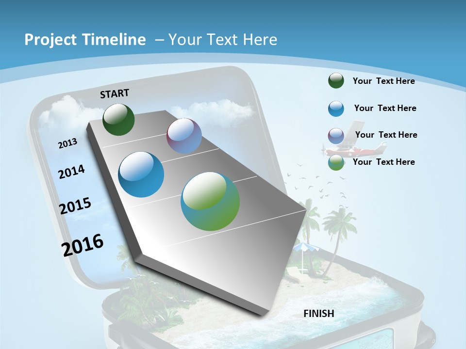 Tropical Heat Bag PowerPoint Template