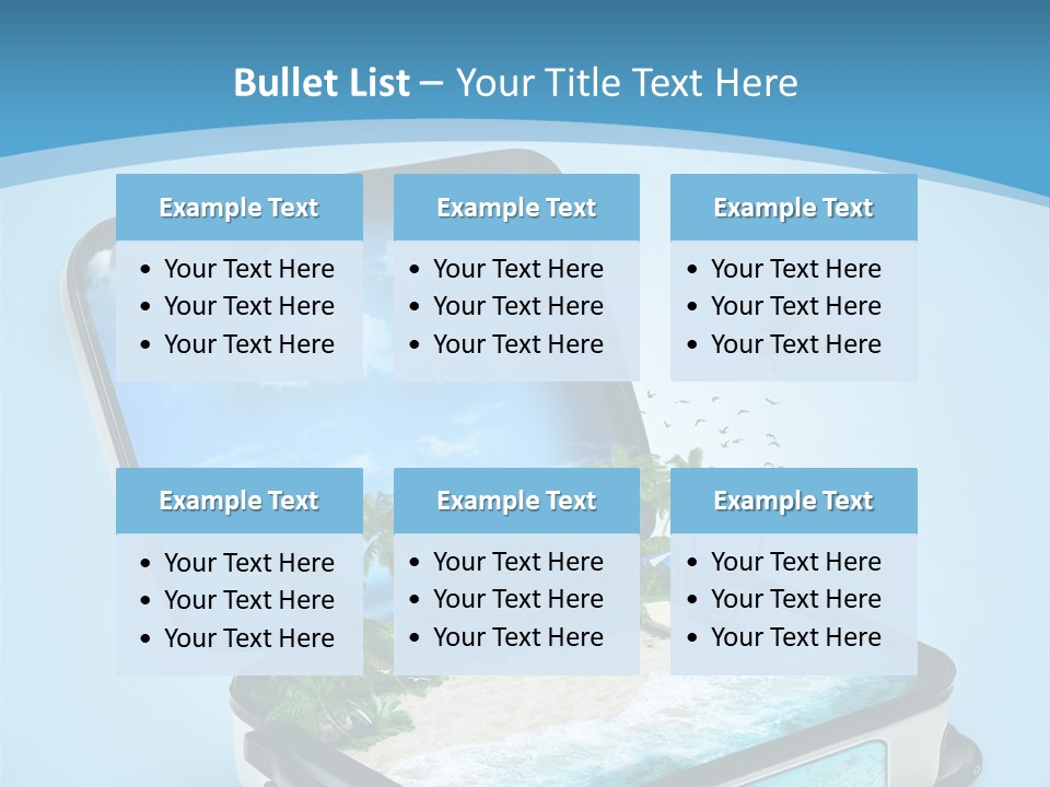 Tropical Heat Bag PowerPoint Template