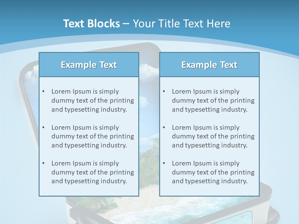 Tropical Heat Bag PowerPoint Template