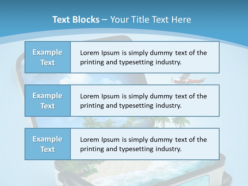 Tropical Heat Bag PowerPoint Template