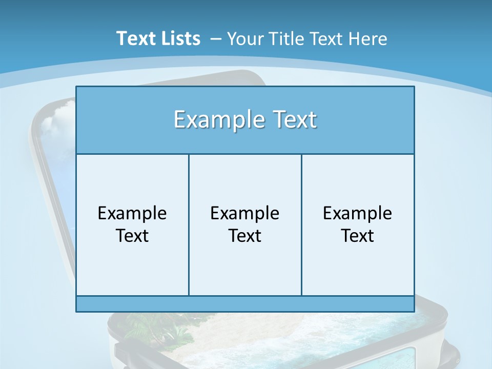 Tropical Heat Bag PowerPoint Template