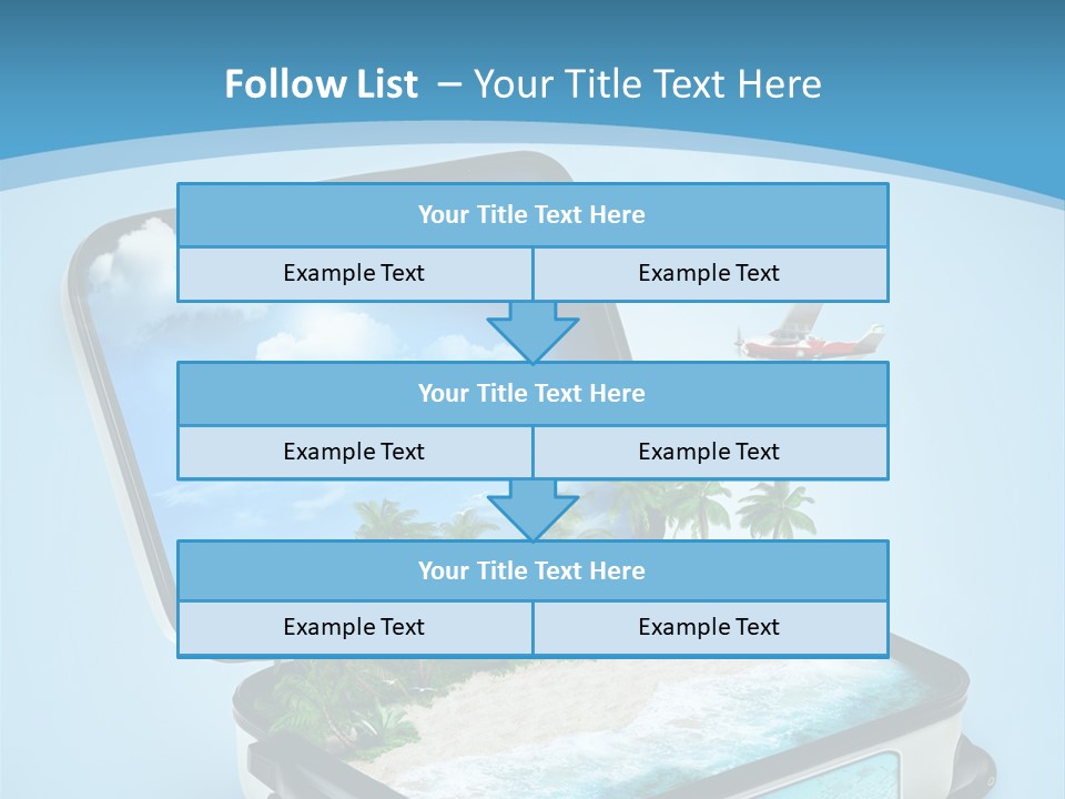 Tropical Heat Bag PowerPoint Template