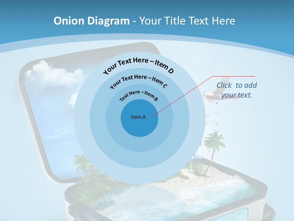 Tropical Heat Bag PowerPoint Template